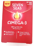 Seven Seas Omega-3 300mg and Fish Oil 500mg - 30 Capsules