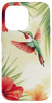 Coque pour iPhone 14 Pro Max Colibri Tropical Fleurs Florales Nature Été