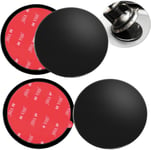 4 Pack 95mm Disques de Montage Adhésifs pour Tableau de Bord,3,74 Pouce Disque de Montage de Ventouse Universelle pour Ventouse Support de Téléphone et Garmin Sat Nav GPS Dash Cam Support,Noir(Q39)