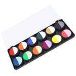 12pcs 10g Face Body Painting Kit 2 Brushes Cosplay Makeup Pigment For Christ LSO