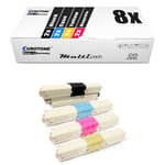 8x Eurotone Eco Cartridge for OKI MC-332-DN MC-342-DN MC-342-DNW C-321-DN