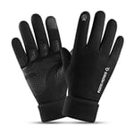 TAGVO Hiver Gants de Course, Gants en Daim Coupe-Vent Thermique Anti-dérapant à écran Tactile, Sports de Plein air par Temps Froid Camping Randonnée Course à Pied Cyclisme Gants de Conduite