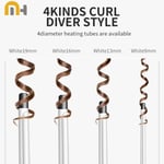 Hiusten kiharrin 9mm Kiharrin sauva Ammattimainen kiharat pihdit Keraaminen Sähköinen Salon Styling työkalu Pienet puristusrautaaallot hiuksille-Option 13MM