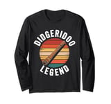 Didgeridoo Legend Retro Musician Didgeridoo Player Long Sleeve T-Shirt