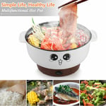 220V 2.3 L Electric Skillet Grill Pot Nonstick Hot Pot Noodles Rice Cooker New