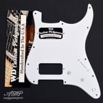 Pickguard Stratocaster HH TV Jones Univ.Mount 1ply 11H  Strat White WD STBA-202