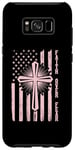 Coque pour Galaxy S8+ Drapeau chrétien Faith Over Fear Croix de Pâques Homme Femme Enfant