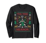 'Tis the Season Deer Hunter Ugly Christmas Sweater Party Long Sleeve T-Shirt