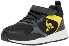 Le Coq Sportif Mixte Enfant R500 PS Black/Blazing Yellow, Black Blazing Yellow, 30 EU