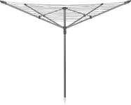 Addis 50m 4 Arm Rotary Washing Line (Grey) Multiple Tension Height