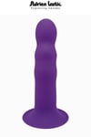 Vibromasseur Double Densité "Hitsens 3" Violet 18,2cm - Semi Réaliste - Ventouse