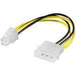 Intern PC strøm adapter - 4-pin 5.25" til ATX P4 strøm stik