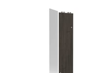 Garderob 1X400 Mm Lutande Tak 2-Styckig Pelare Z-Dörr Laminatdörr Nocturne Trä Cylinderlås