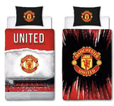 Manchester United Single Football Duvet Reversible Stadium Bedding Quilt Cover