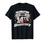 14th Wedding Anniversary Celebrating 14 Years Matching Gift T-Shirt