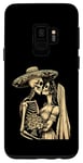 Coque pour Galaxy S9 Day Dead Squelette Mariage Couple Mari Femme Dia de