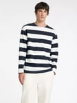 SELECTED HOMME Long Sleeve Striped T-Shirt, Sky Captain