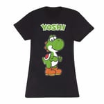 Nintendo Super Mario - Yoshi Name Tag - XXL - Womens - New fitted t-sh - U777z