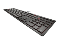 CHERRY KC 6000 SLIM - Tangentbord - USB - belgisk - tangentbrytare: CHERRY SX - svart