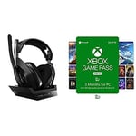 ASTRO Gaming A50 Wireless Gaming Headset + Charging Base Station (Xbox Series X|S, Xbox One, PC, Mac - Black/Gold) with Xbox Game Pass for PC | 3 Month Membership | Windows 10 PC Code