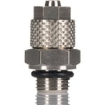 Adaptateur droit fileté hydraulique Rs Pro vers Enfichable 6 mm g 1/8 Mâle ( Prix pour Paquet de 5 )