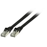 20m RJ45 Cat6 FLAT Network LAN Cable Ethernet Patch Lead Fast Internet Black