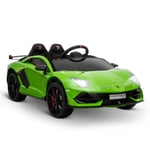 Kids Licensed Lamborghini SVJ Electric Ride On Car For 3-8 Yrs Old In Green