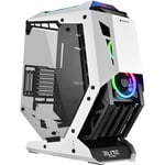 Sharkoon Elite Shark CA700 Boîtier PC Design Solide, ARGB, câble Riser PCIe pour Montage Vertical de Carte Graphique (Compatible Dual/Triple Slot Inclus) Noir/Blanc