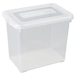 Allibert Storage Box Handy with Click lid 9L in Transparent, 30 x 20 x 10 cm