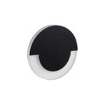 Applique led escalier Rond ∅70mm 0,8W DC12V Noir sola - Blanc Chaud 3000K