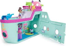 Gabby’s Dollhouse, Gabby Cat Friend Ship, Cruise Ship Toy with 2 Toy Figures, 3+