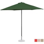Uniprodo Aurinkovarjo iso - vihreä kuusikulmainen Ø 270 cm
