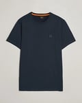 BOSS ORANGE Tales Logo Crew Neck T-Shirt Dark Blue