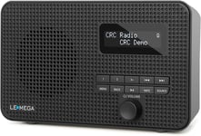 DR1S Radio Numérique Dab+ Portable,Radio Dab avec Bluetooth 5.3,Radio FM de Cuisine,Double Alarme,Horloge,Snooze,40 Stations Préréglées,Sortie Casque,Alimentation Secteur et Piles,Noir