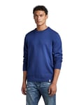 G-STAR RAW Men's Essential Performance Knitted Sweater, Blue (ballpen blue D22801-D327-1822), L