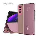 Samsung Galaxy Z Fold3 5G      PU Leather Case    Pink