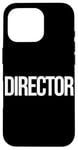 Coque pour iPhone 16 Pro Directeur créatif Filmmaker Film Crew pour hommes, femmes et enfants