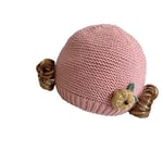 ZCZWQ Hiver bébé Chapeau Mignon bébé bébé Petit Chapeau bouclé Chapeau tricoté (Color : 1)