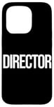 Coque pour iPhone 15 Pro Directeur créatif Filmmaker Film Crew pour hommes, femmes et enfants