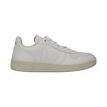 VEJA V-10 Leather Trainers Sneakers Low Lace Up White Mens EU40 UK6 NEW RRP160