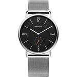 BERING Homme Analogique Quartz Time Montre avec Bracelet Acier Inoxydable Argent 53739-002