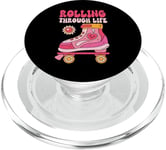 Roller Derby Retro Vintage Design pour Femmes Roller Patinage PopSockets PopGrip pour MagSafe