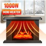 TEMPSA 220V 1000W Radiateur électrique Cheminée d'Appoint minuterie télécommande Chauffage de Cheminée Européen