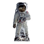 STAR CUTOUTS SC1695 Buzz Aldrin Astronaute Man on Moon Shot Silhouette en Carton Grandeur Nature avec Mini Poussette Gratuite pour Anniversaires et événements Multicolore Taille L