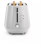 Delonghi Eclettica 2 Slice Whimsical White Toaster