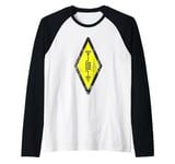 Mens Amateur Radio Symbol CB Radio Dad Ham Radio Operator Dad Raglan Baseball Tee