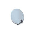 Antenne parabole satellite - Ø 60 cm - en acier - avec LNB universel - blanche