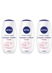 Nivea Shower Cream Indulgent Moisture Rose 250ml x 3