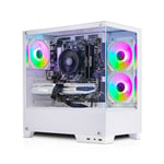 AWD-IT Charger Ryzen 5 5600 RTX 4070 12GB White Desktop PC for Gaming - Next Day