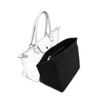 D.DUO Bag Insert Organizer, purse accessories, Suitable For Longchamp long handle tote organizer (Black, L(long handle))